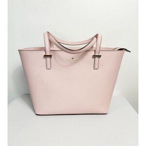 Kate Spade Textured Leather Handbag Tote in Pink